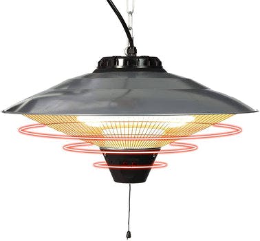 Electric Patio Heater Ceiling Mounted or Hanging Infrared Heater, Waterproof IP24