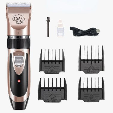 Dog Grooming Kit Clippers; Low Noise; pet grooming; Rechargeable; cat grooming; Pet Hair Thick Coats Clippers Trimmers Set; Suitable for Dogs; Cats; and Other Pets