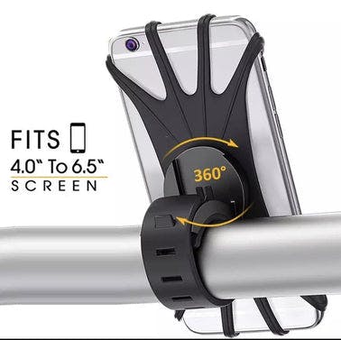 Bike Phone Mount Holder with 360 Degree Rotating